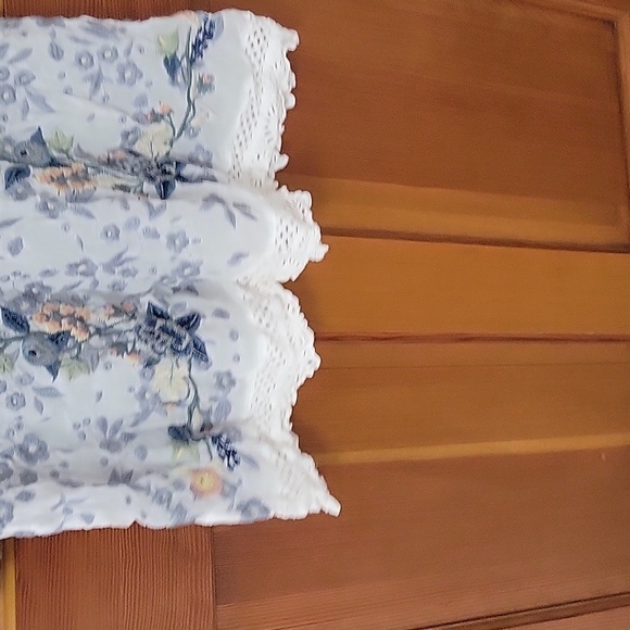 Johnny Was White Azalia Floral Embroidered 3/4 Sleeve Tunic Top Boho Chic Size L - Picture 12 of 12